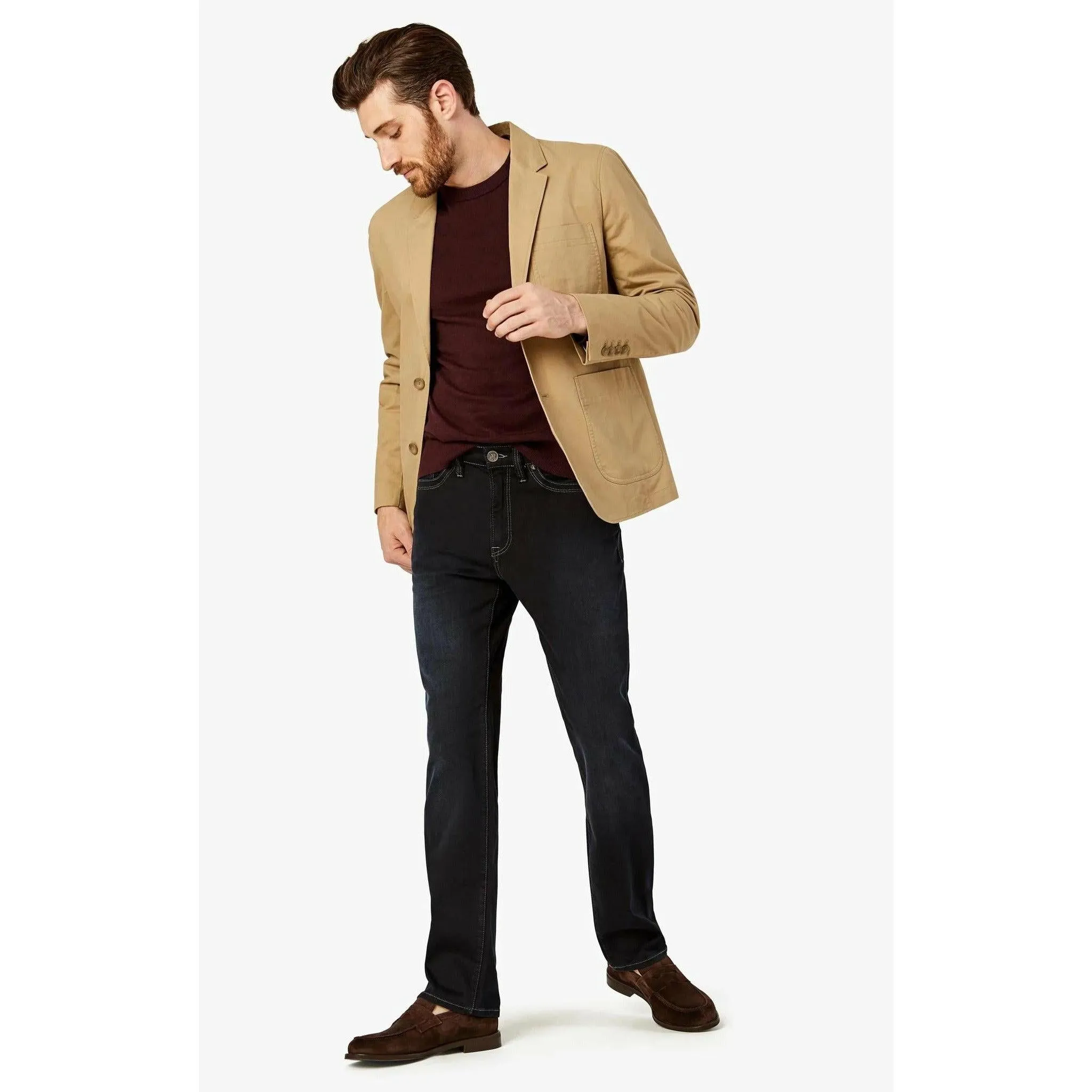 34 Heritage Charisma Relaxed Straight Jeans In Midnight Austin