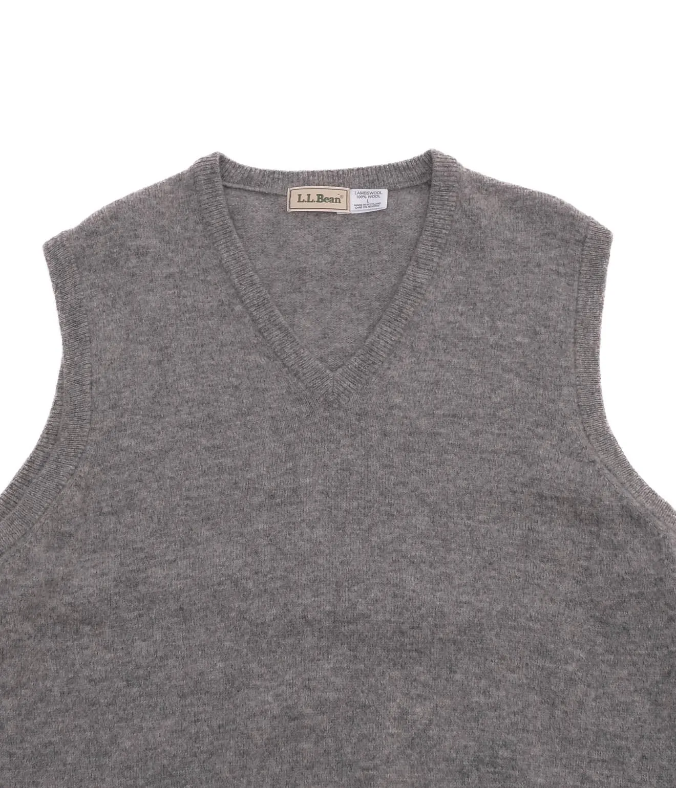 80's L.L.Bean Knit Vest (Light Grey)