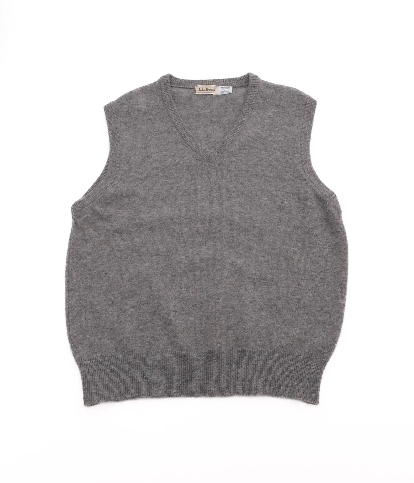 80's L.L.Bean Knit Vest (Light Grey)