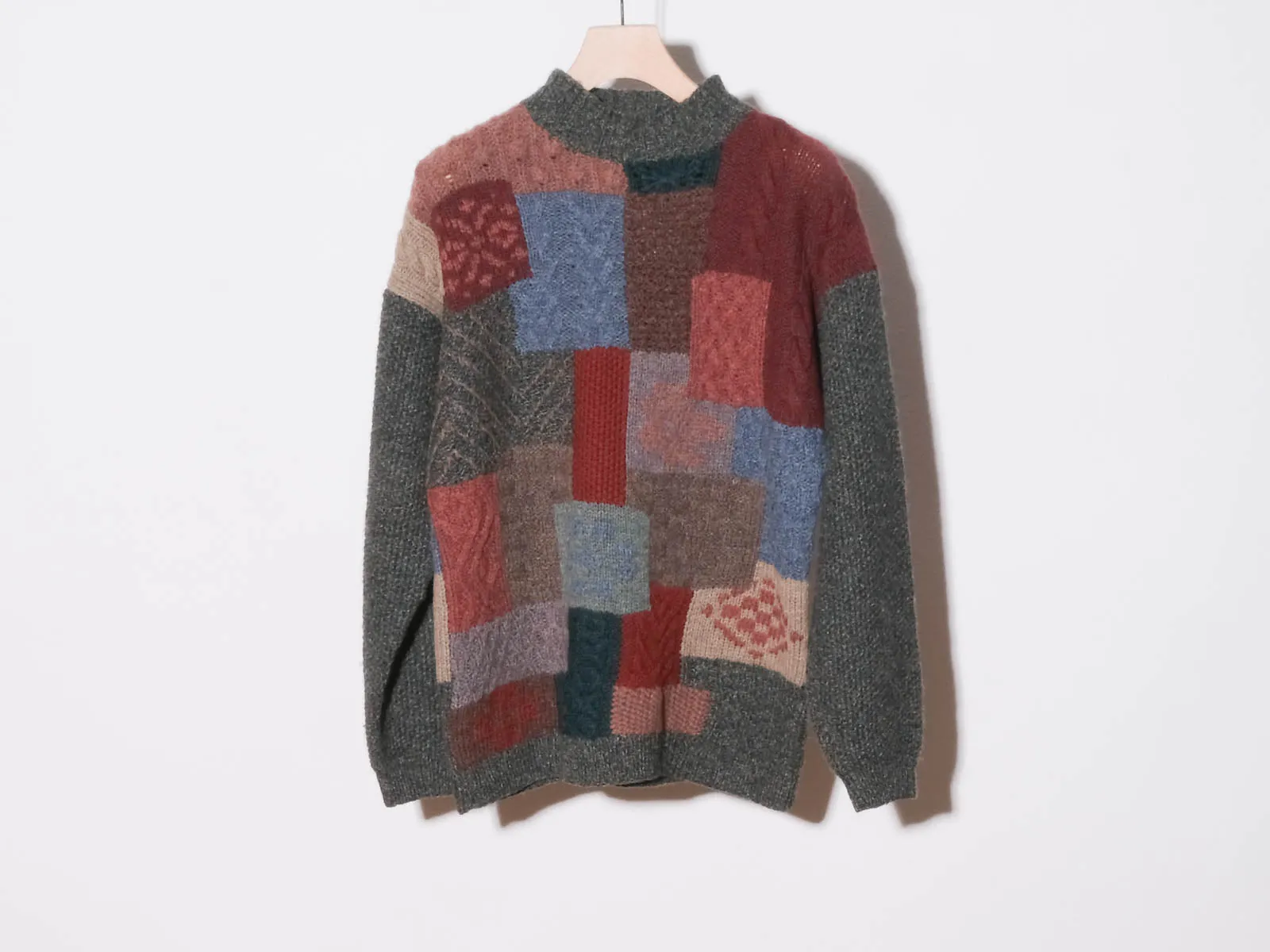 90's Eddie Bauer Patchwork Sweater (Multi)