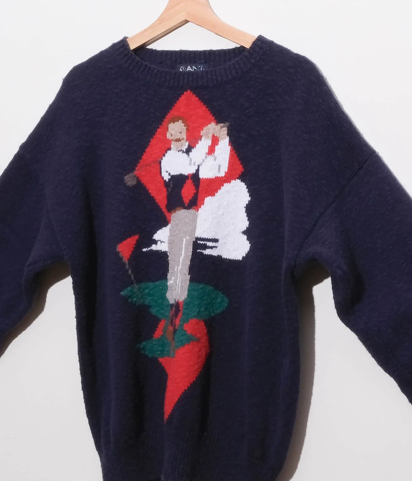 90's GANT Golf Cotton Sweater (Navy)