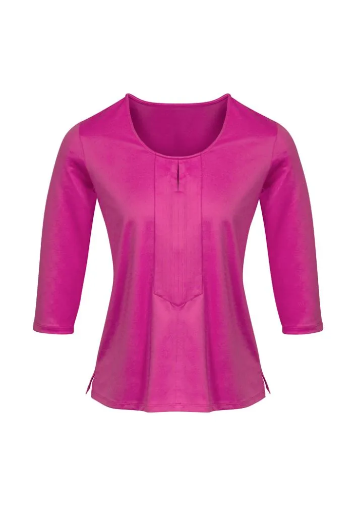 Advatex Ladies Abby 3/4 Sleeve Knit Top - Melon - 28 - Biz Collection