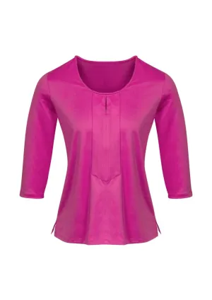 Advatex Ladies Abby 3/4 Sleeve Knit Top - Melon - 28 - Biz Collection