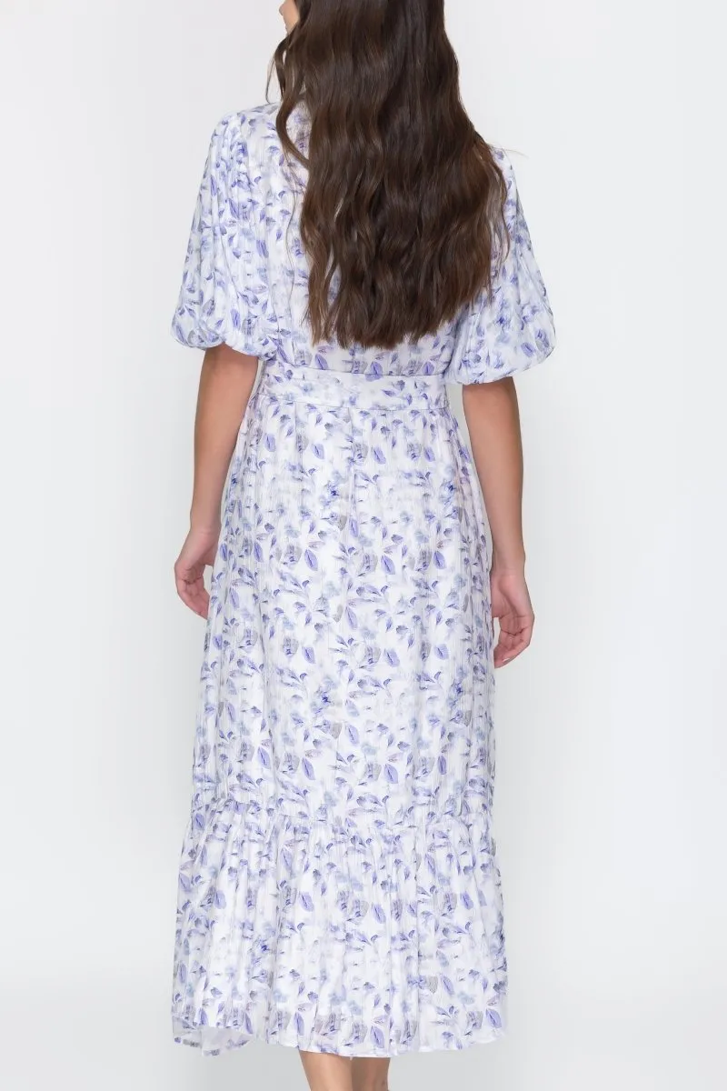 ALICE DRESS SHORT SLEEVE (BLUE FLOWER)