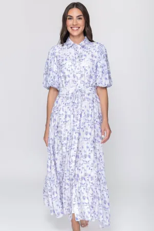 ALICE DRESS SHORT SLEEVE (BLUE FLOWER)