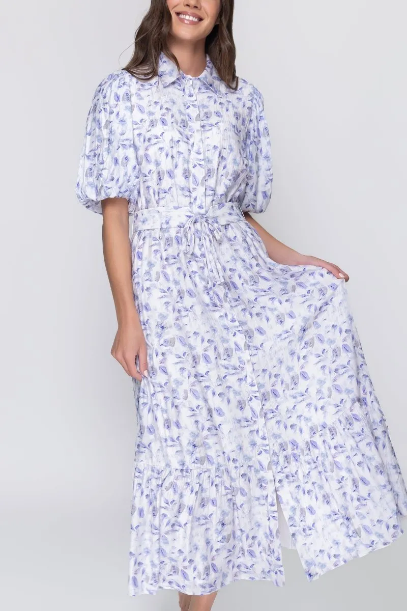 ALICE DRESS SHORT SLEEVE (BLUE FLOWER)