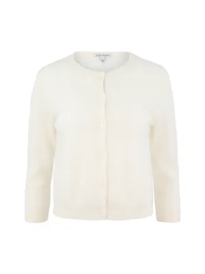 Autumn Cashmere Fluffy Baby Cardigan in Clouds