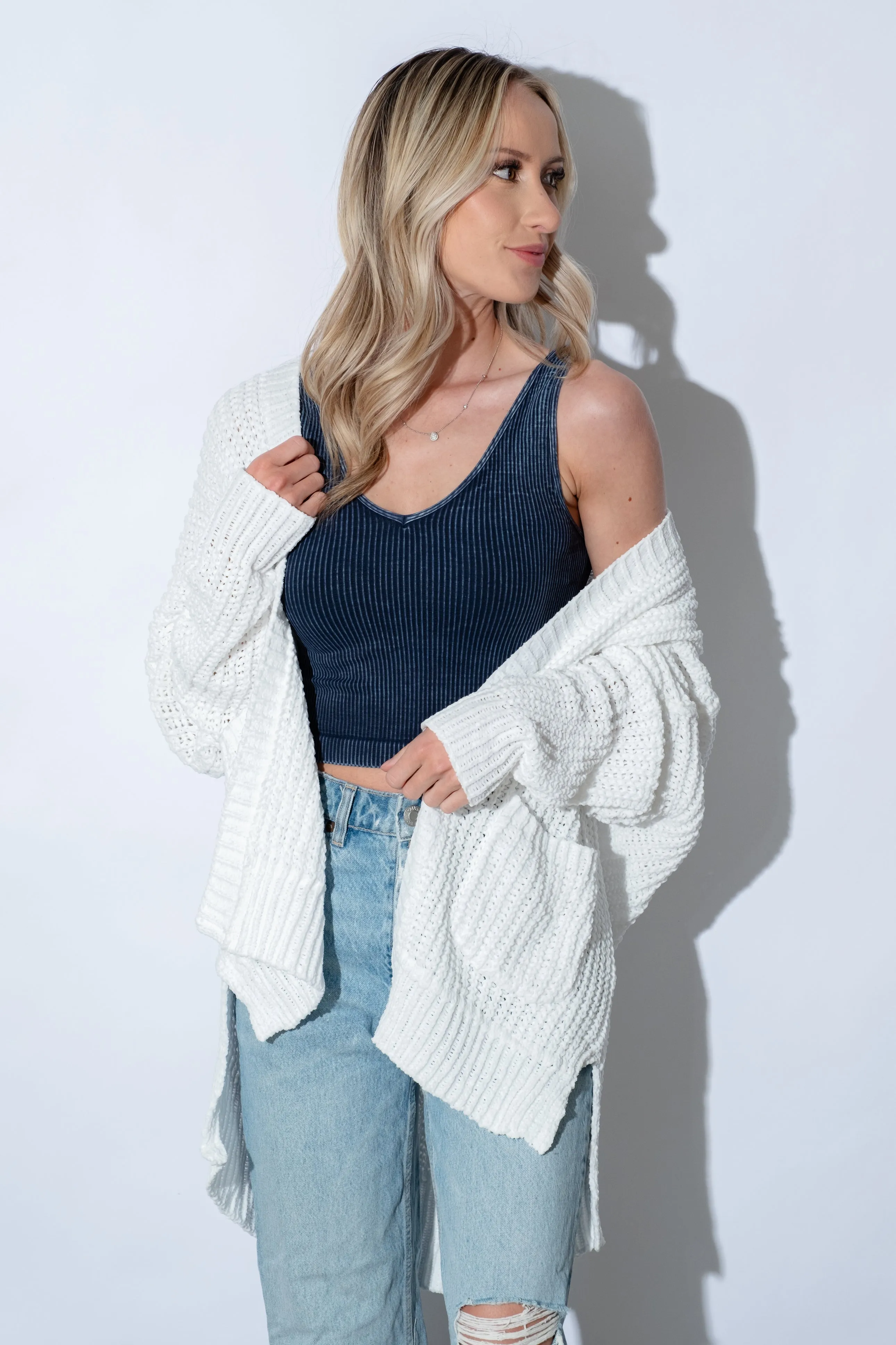 Aylan Chenille Cardigan
