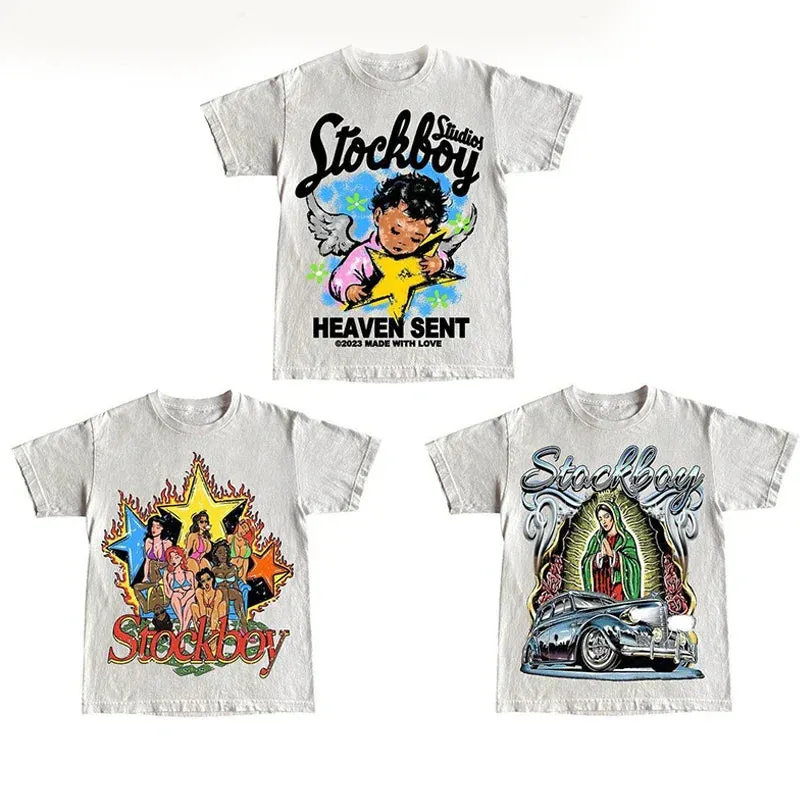 Back To School Joskaa Woman Hoodie American Y2k Fashion Summer Casual Tops Unsiex Funny Trip Comfortable Printed Female Short Sleeve Street Tshirt