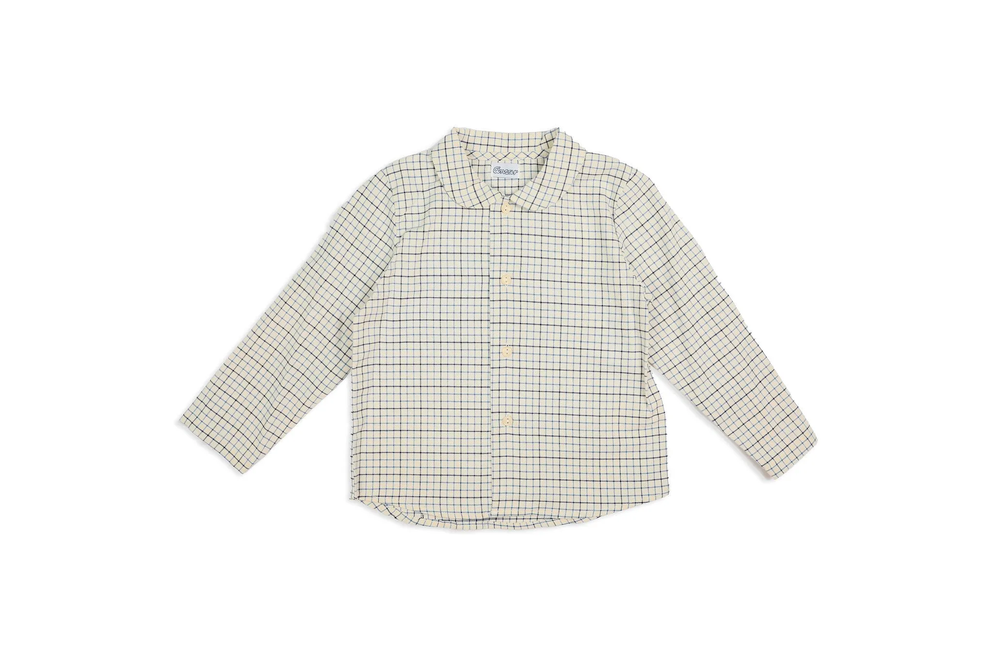 Blue & Ivory Check Buttondown