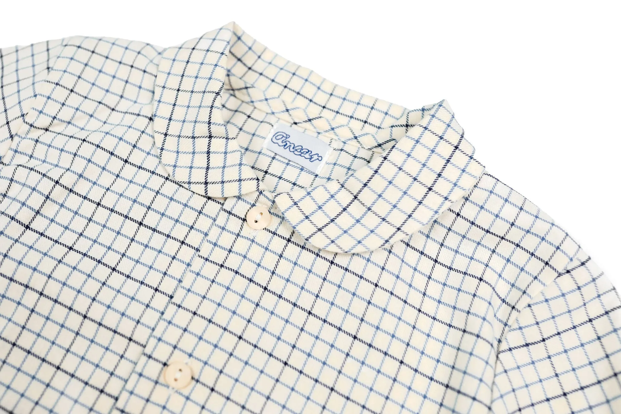 Blue & Ivory Check Buttondown