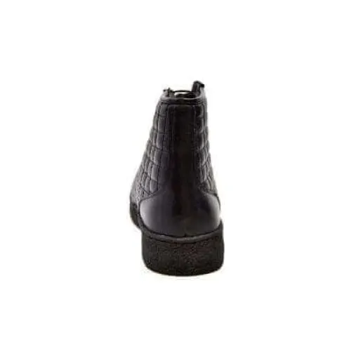 British Walkers Extreme Black Leather High Top with Crepe Sole High Tops
