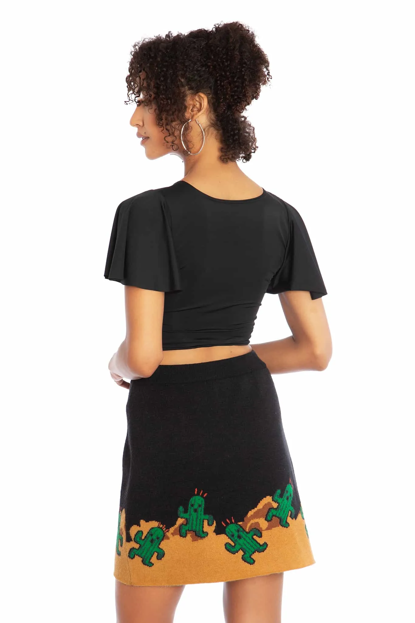 Cactuar Knit Mini Skirt