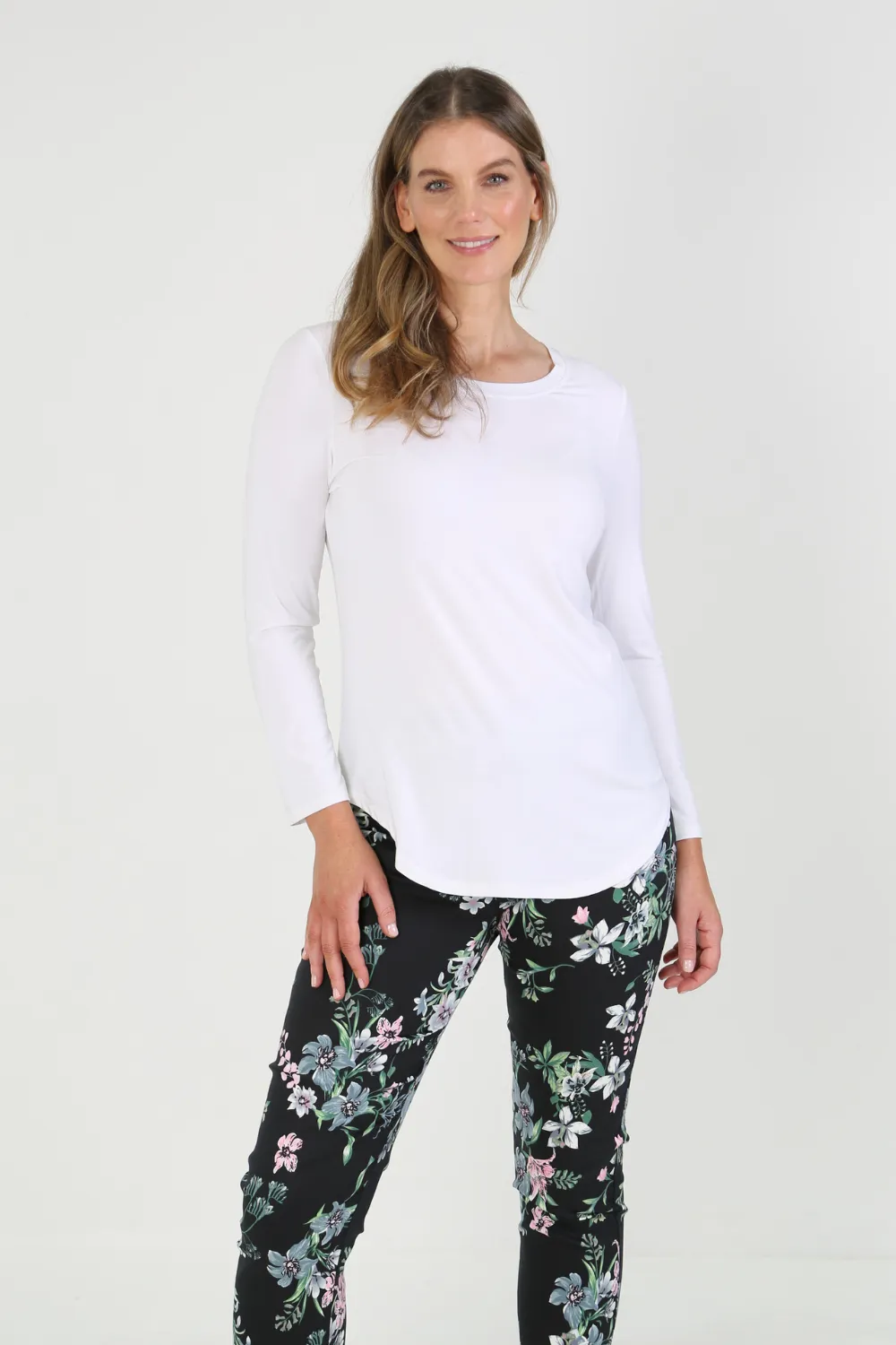 CAMILA White Bamboo Top