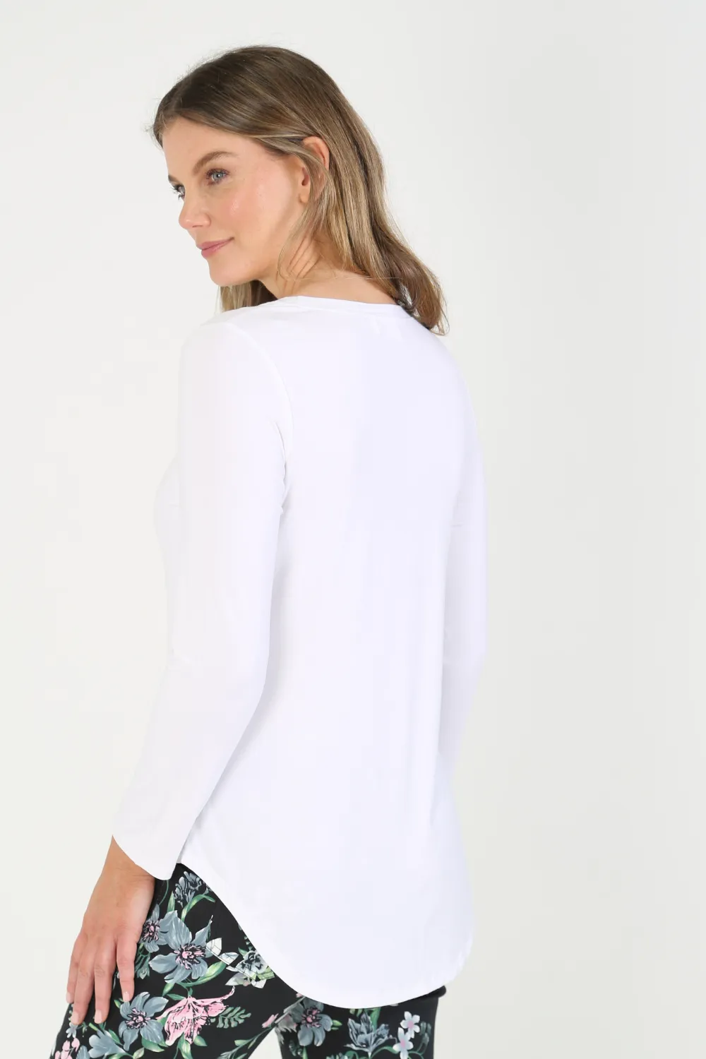 CAMILA White Bamboo Top