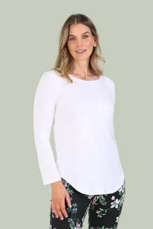 CAMILA White Bamboo Top