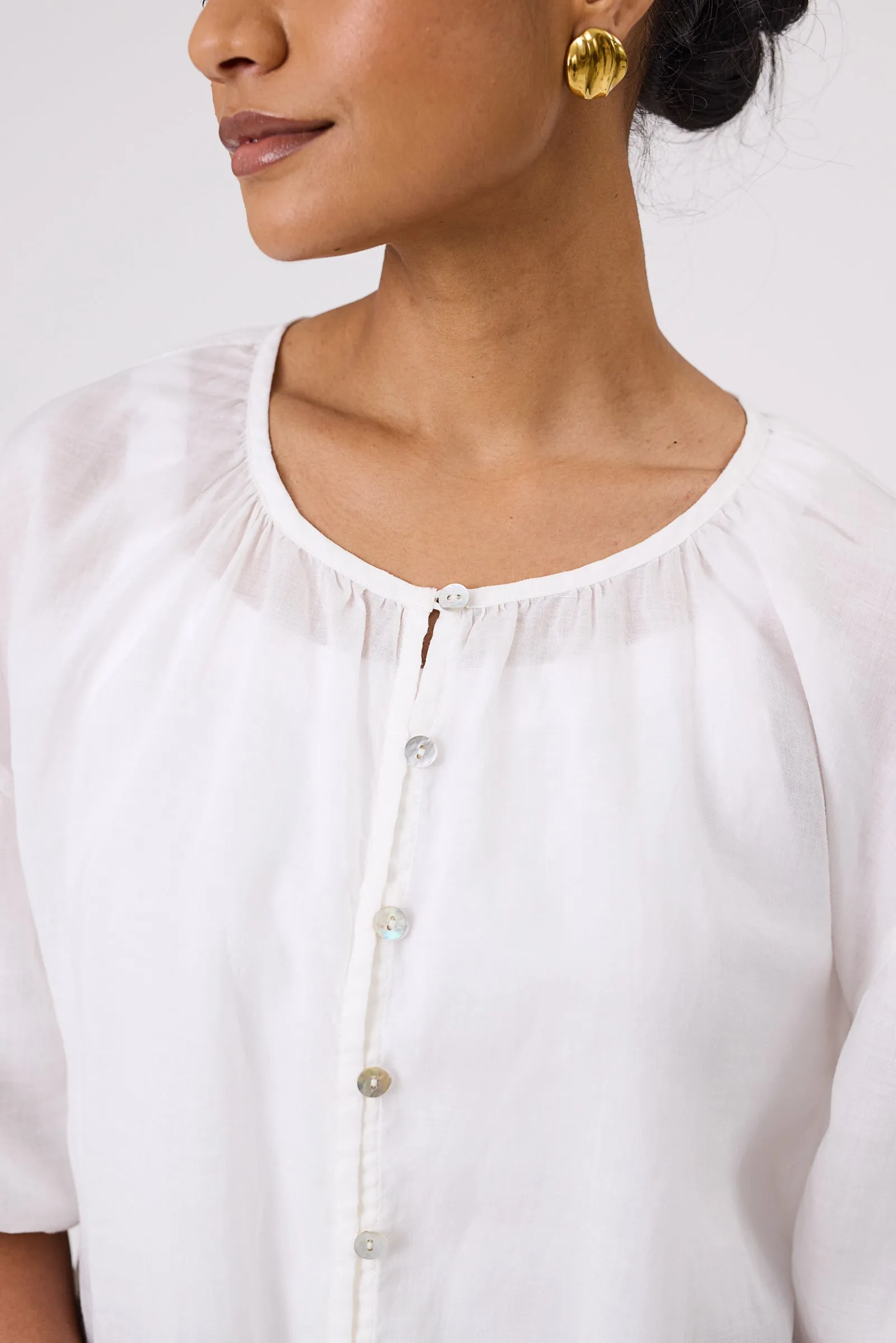 Cannes Blouse - Ivory