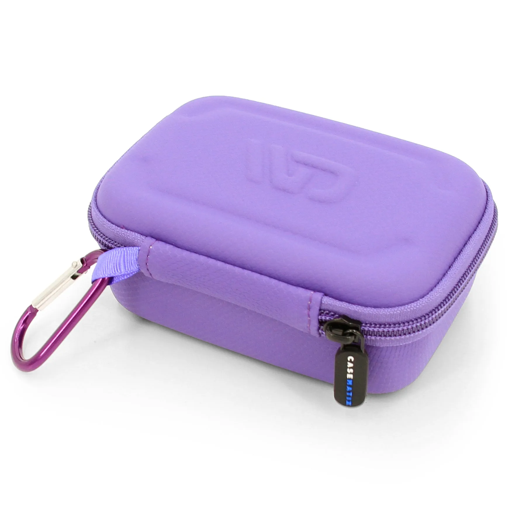 CASEMATIX Travel Case Compatible with Beyblade Burst Battling Top Game Pieces and Accessories with Wrist Strap and Padded Divider Up to 4.75 Inches