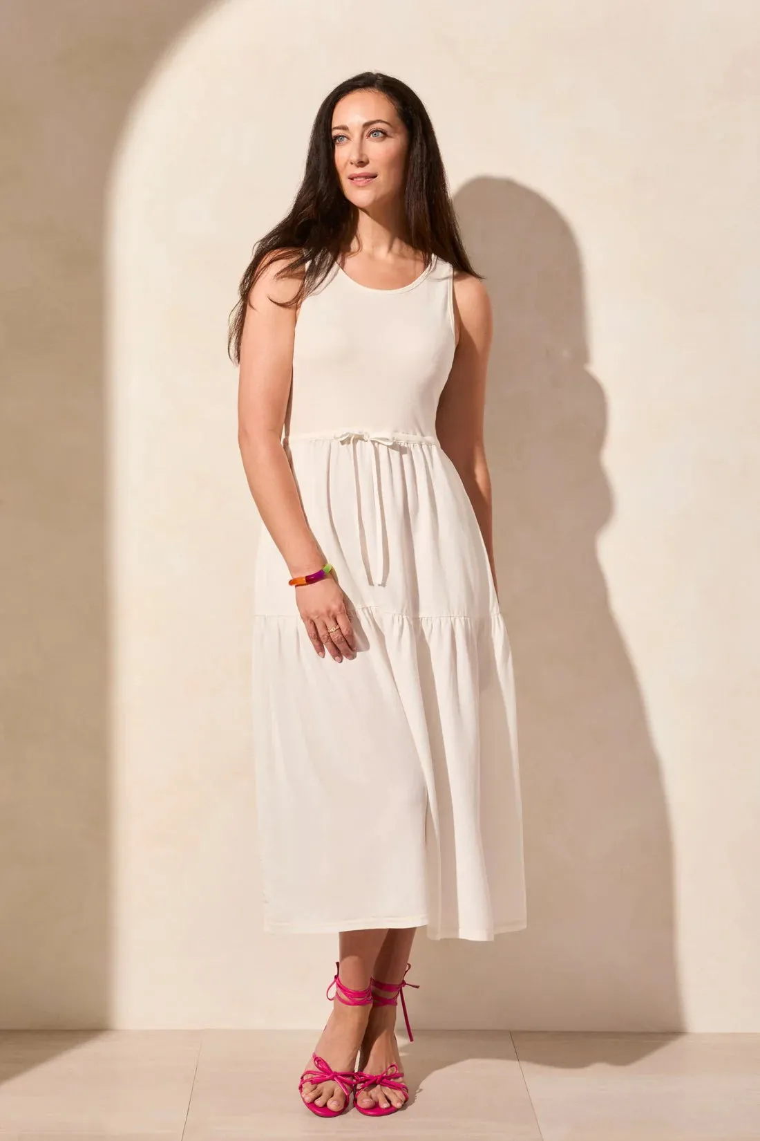 Cocomilk Mixed Media Dress