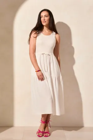 Cocomilk Mixed Media Dress