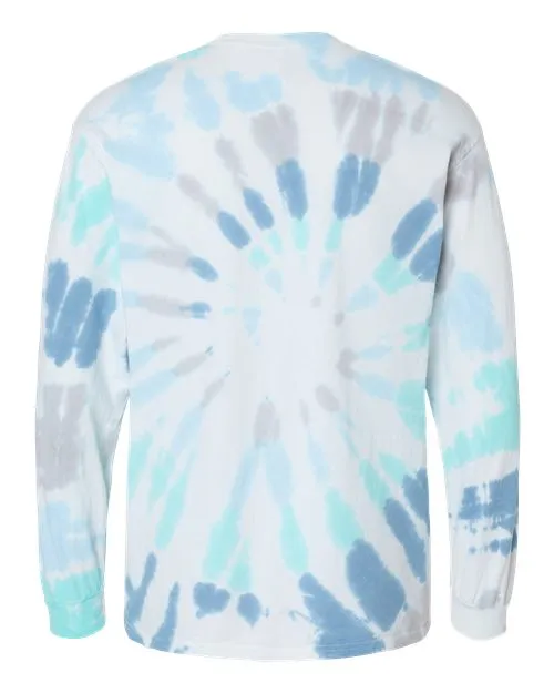 Colortone Men's Tie-Dyed Long Sleeve T-Shirt
