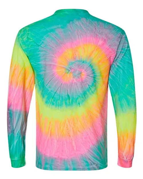 Colortone Men's Tie-Dyed Long Sleeve T-Shirt