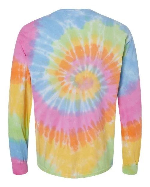 Colortone Men's Tie-Dyed Long Sleeve T-Shirt