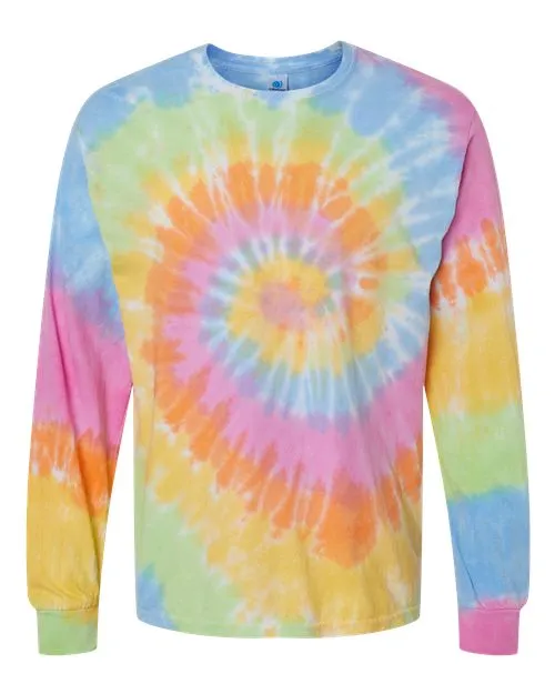 Colortone Men's Tie-Dyed Long Sleeve T-Shirt