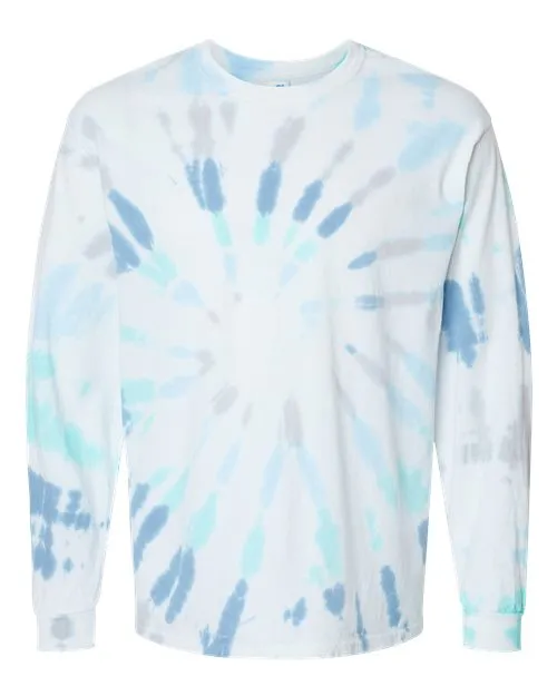 Colortone Men's Tie-Dyed Long Sleeve T-Shirt