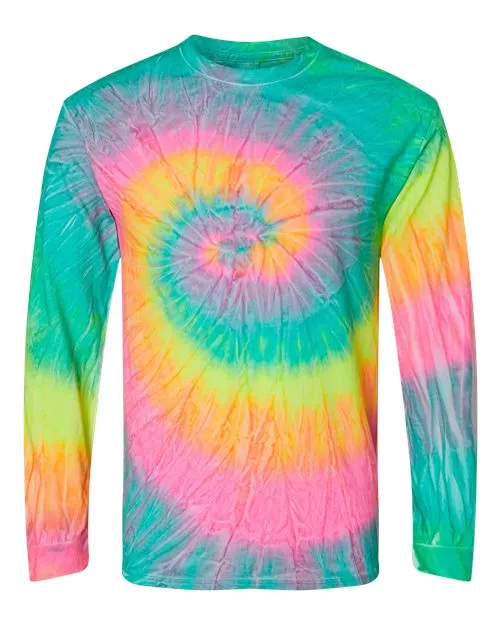 Colortone Men's Tie-Dyed Long Sleeve T-Shirt
