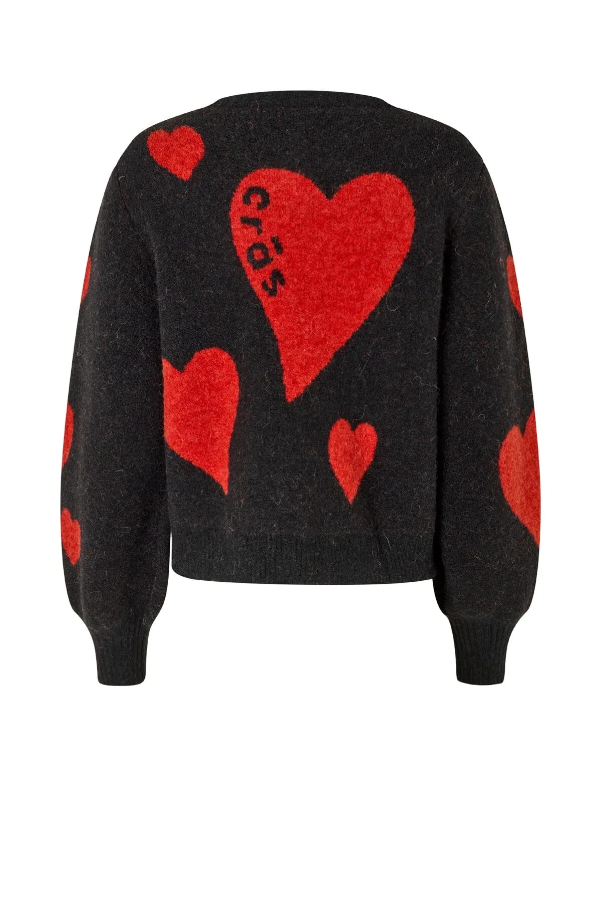 Cras - Heartscras Cardigan - 8038 8038 Black Hearts