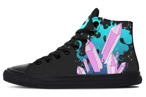 Crystal Sky High Tops - Classic Premium Canvas Shoes with Comfortable and Durable Soles Crystal Sky High Tops - Classic Premium Canvas Shoes with Comfortable and Durable Soles
