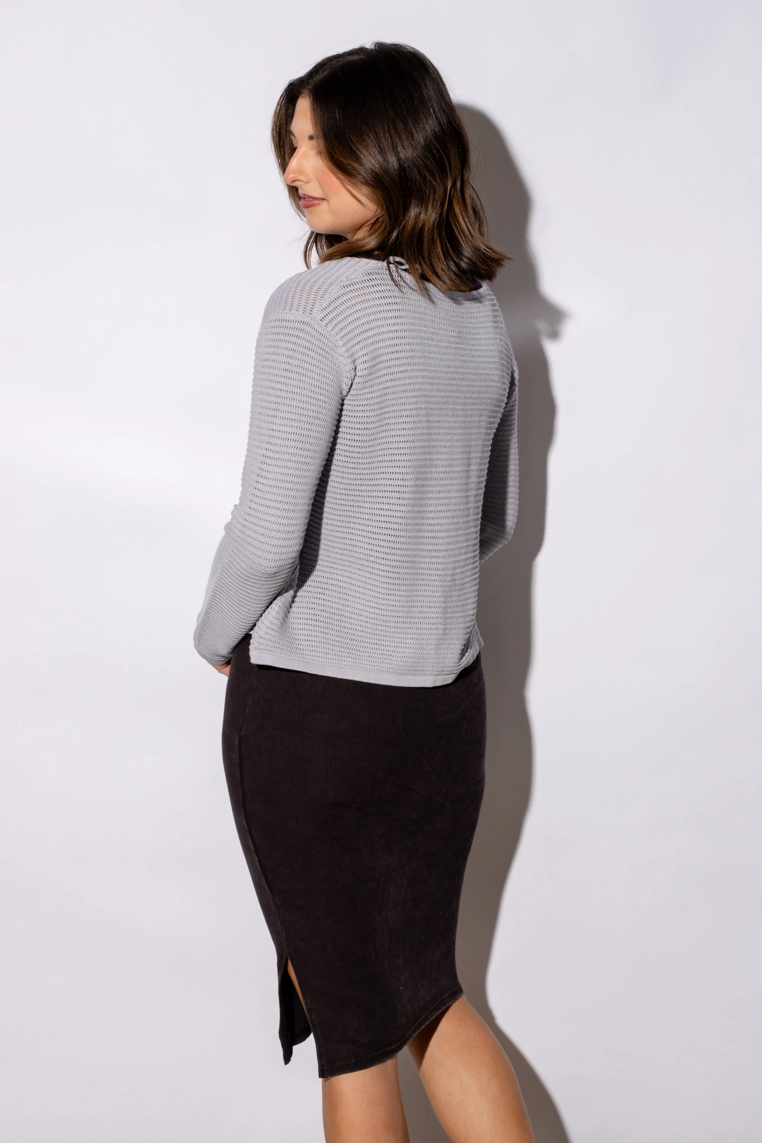 Danica Crochet Tie Cardigan