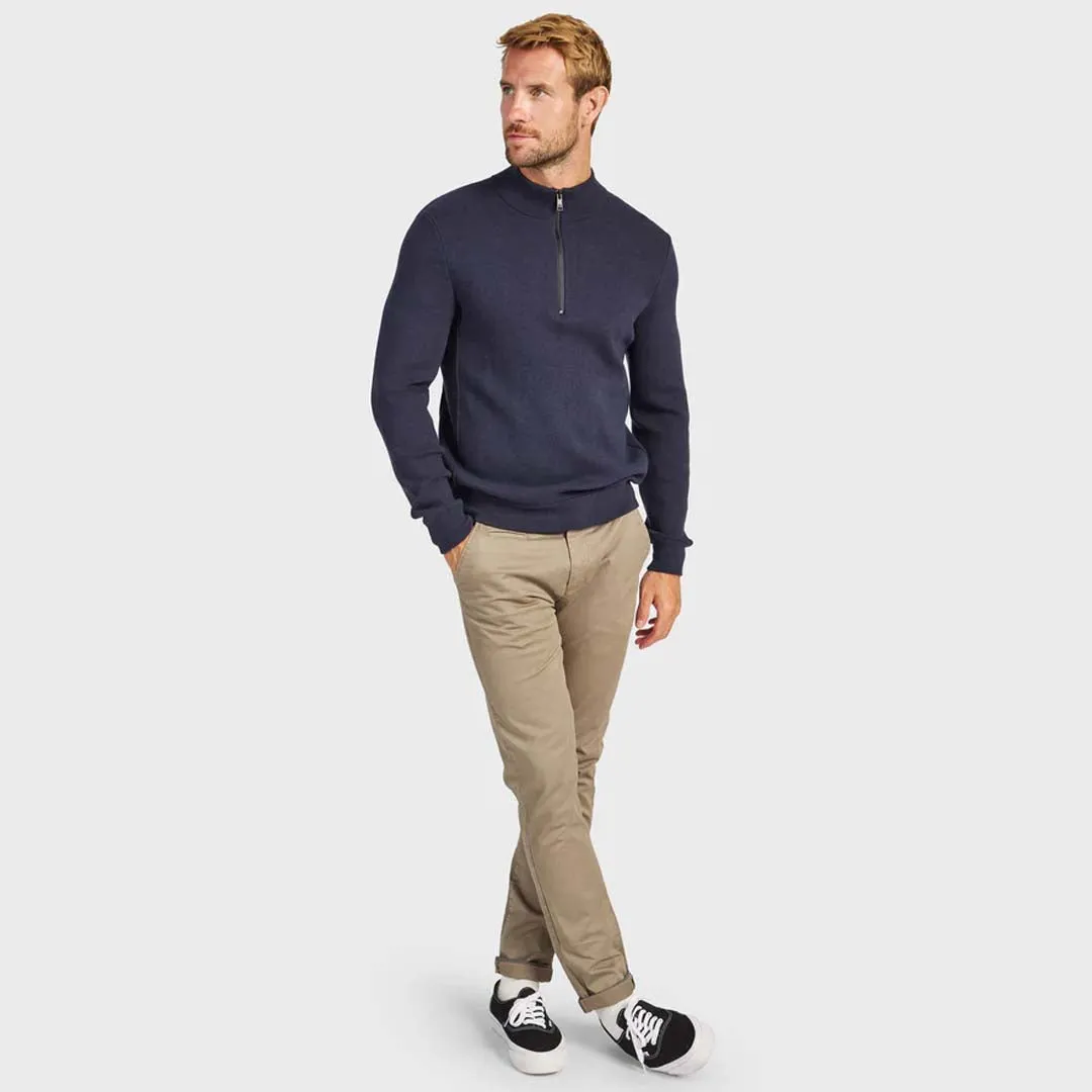 DANZER 1/4 ZIP KNIT | NAVY
