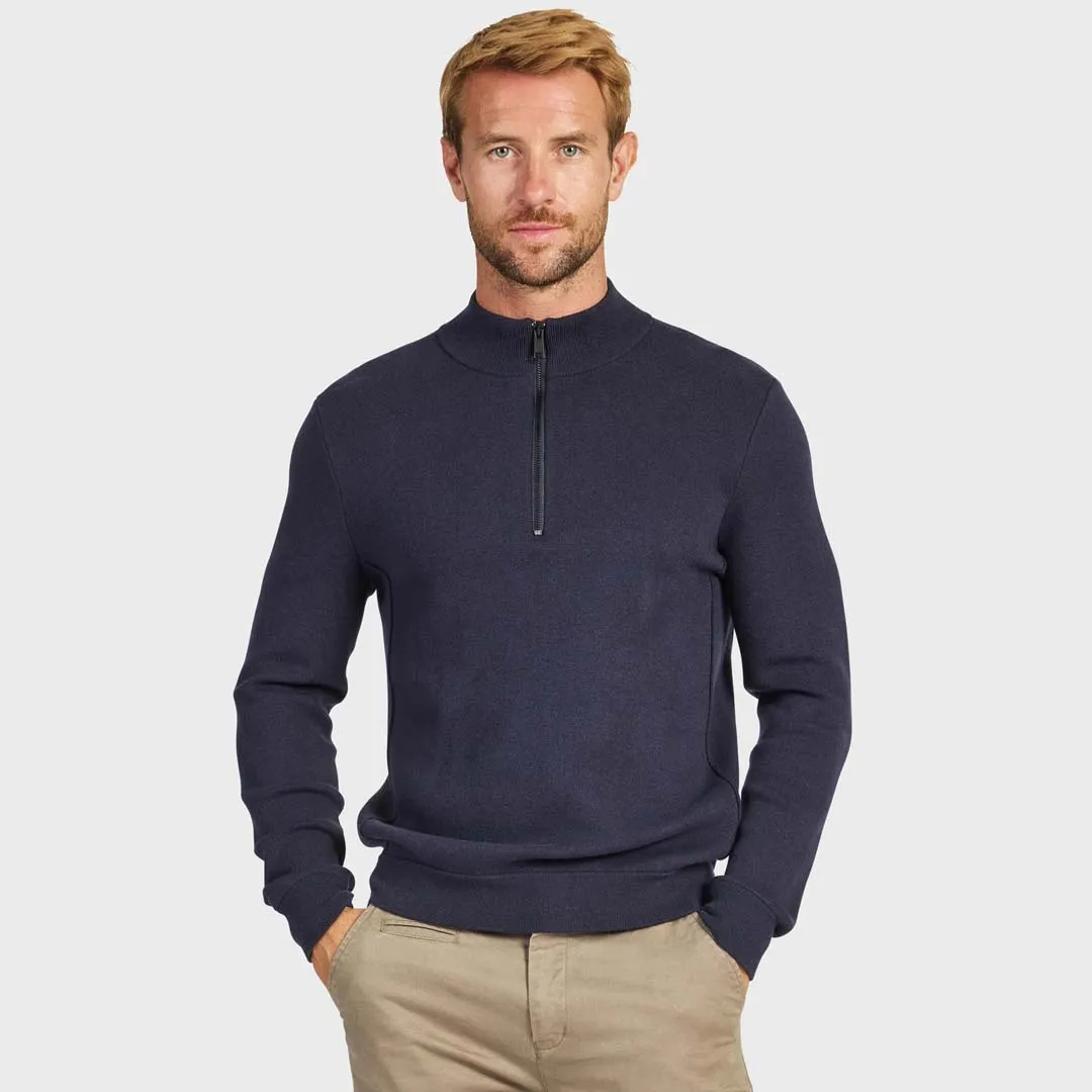 DANZER 1/4 ZIP KNIT | NAVY