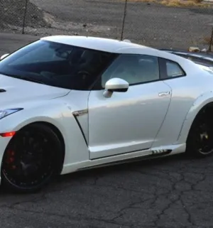 EPR USA WD Style Trunk Side Skirts for Nissan GTR R35 CBA DBA EBA Carbon Fiber/FRP
