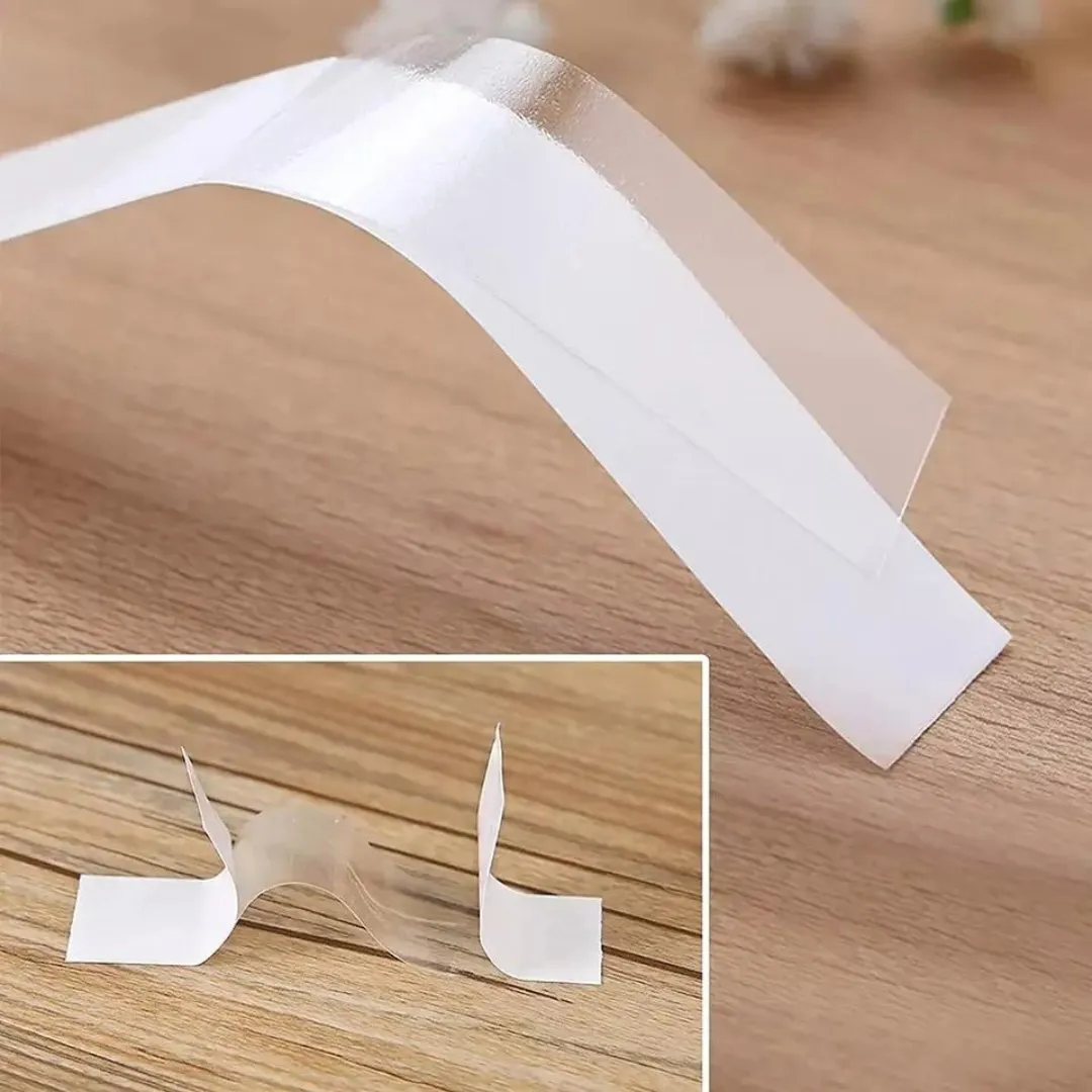 fearless tape - Double Sided Tape for Fashion, Clothing and Body (50 Strip) | All Day Strength Tape Adhesive and Gentle on Skin and Fabrics | Transparent Clear Color for All Skin Shade