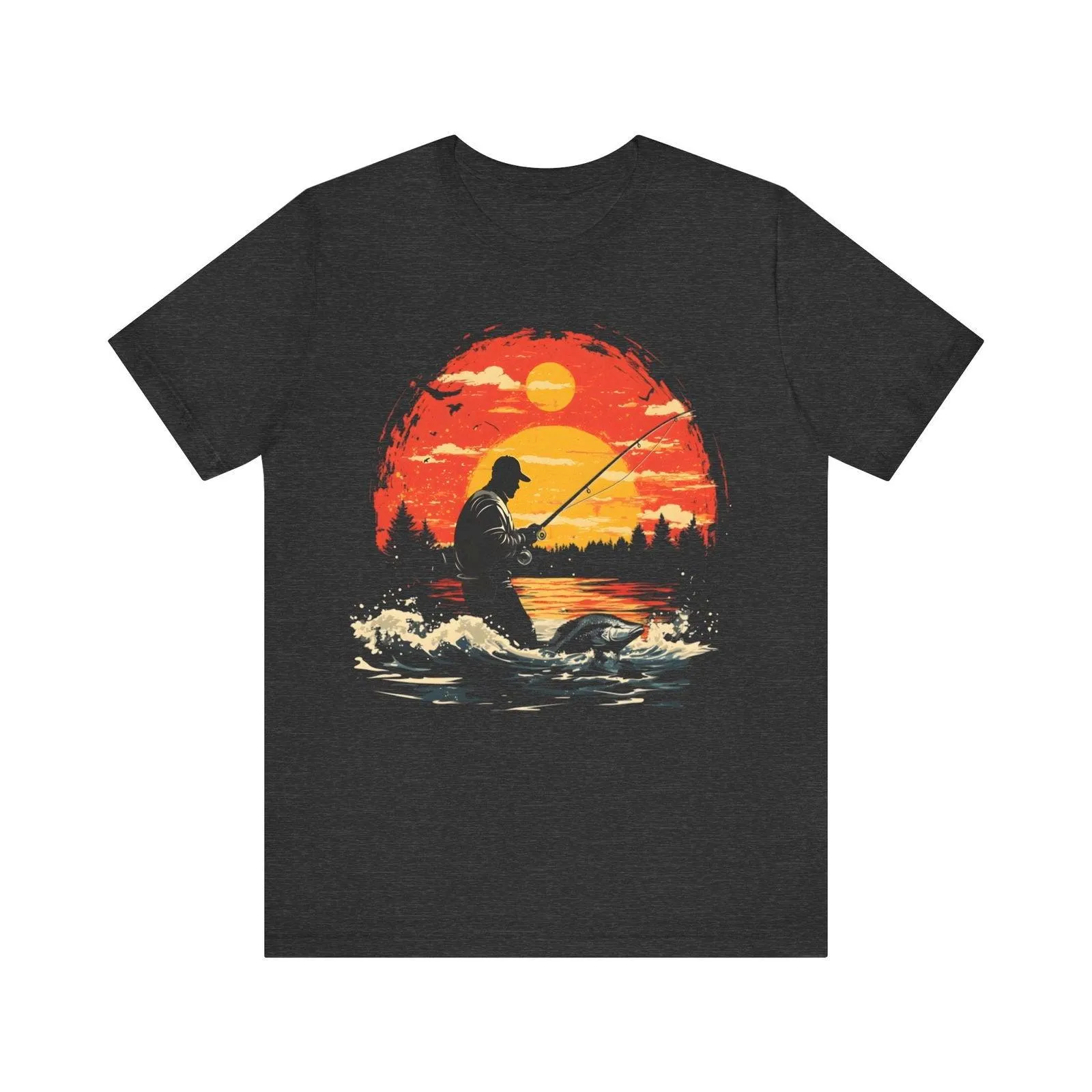Fishing Sunset Catch T Shirt