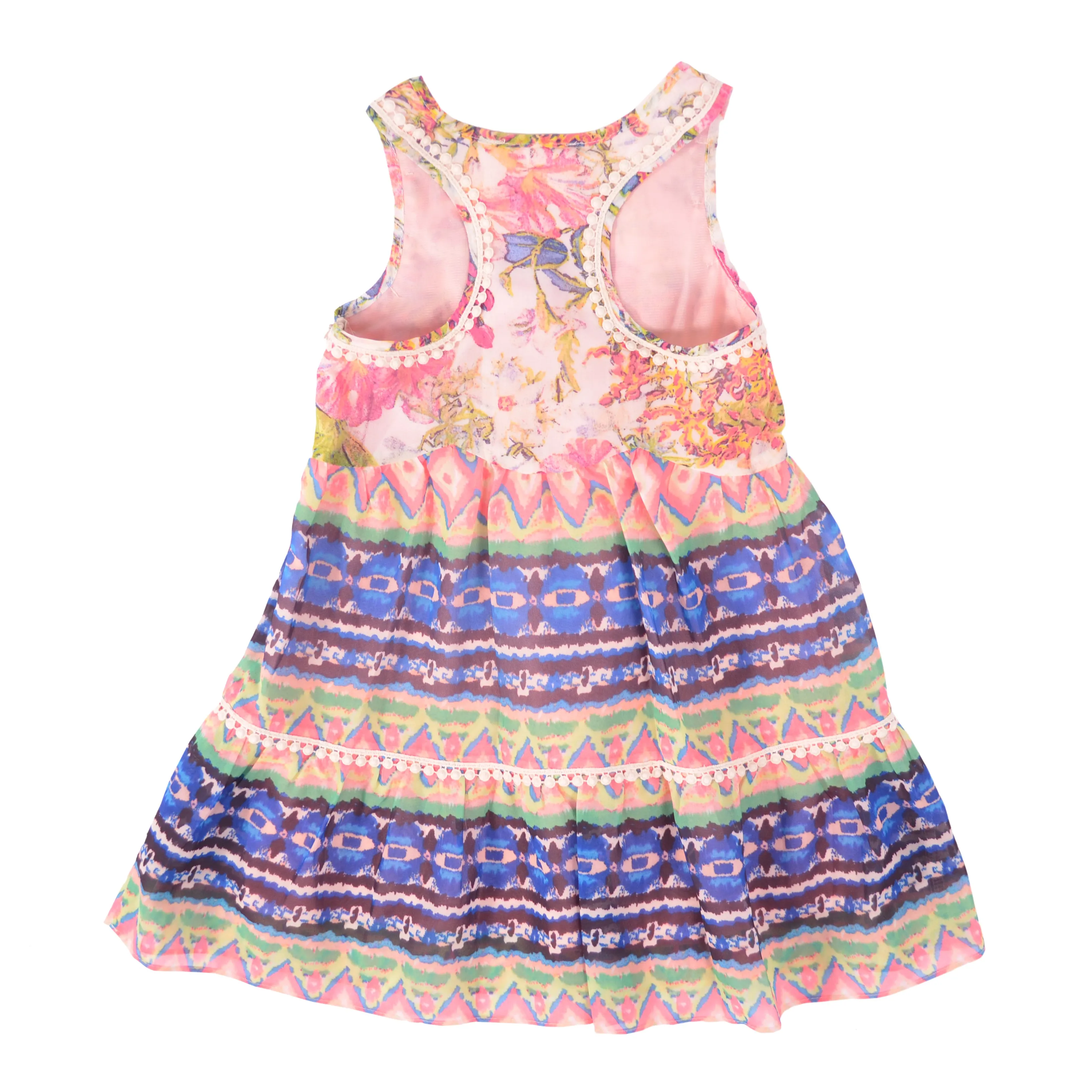 Floral Lace Racer Back Dress