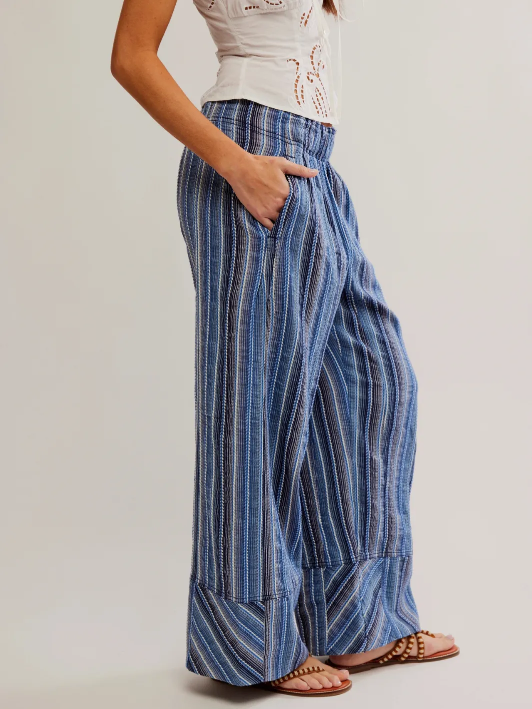 FREE PEOPLE - Days End Linen Pant