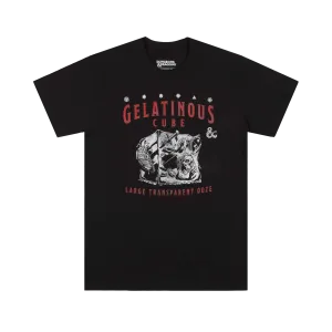 Gelatinous Cube Large Transparent Ooze Black Tee