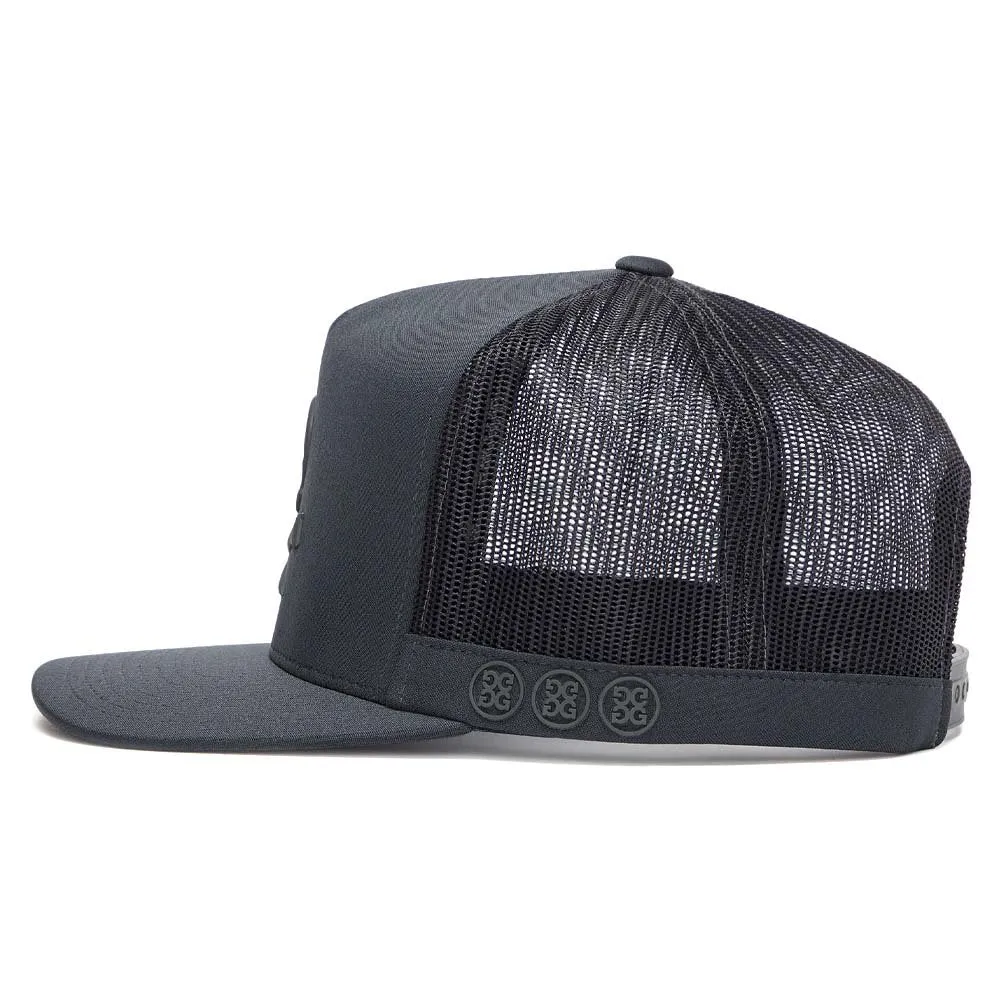 Gfore Monochrome Skull & Tees Interlock Knit Tall Trucker Golf Cap 2024