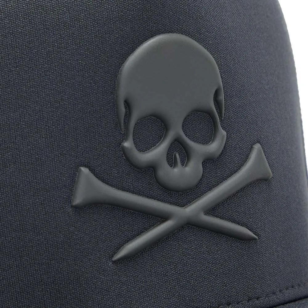 Gfore Monochrome Skull & Tees Interlock Knit Tall Trucker Golf Cap 2024