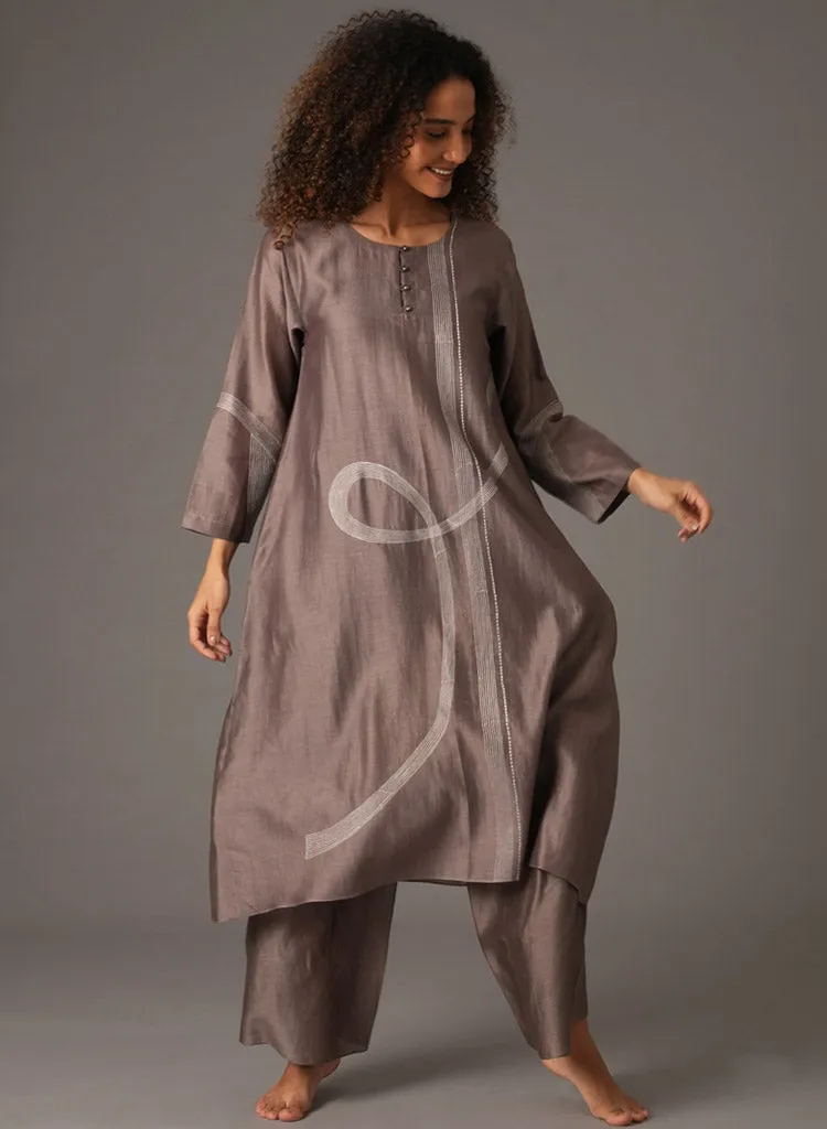 Greige Dress Set