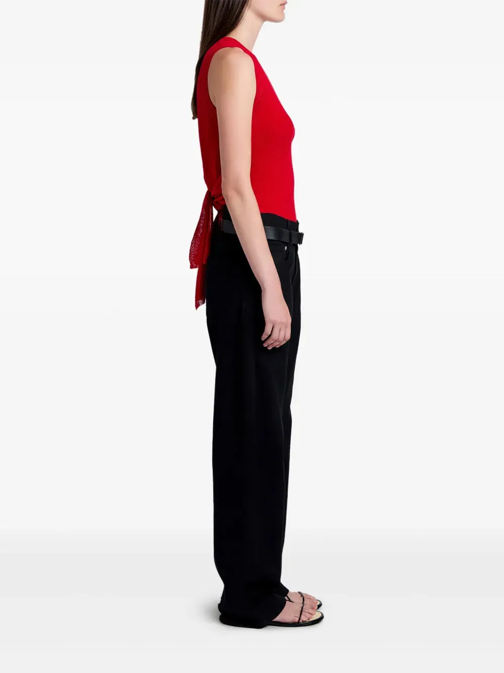 Heyde Knit Sweater in Dark Poppy
