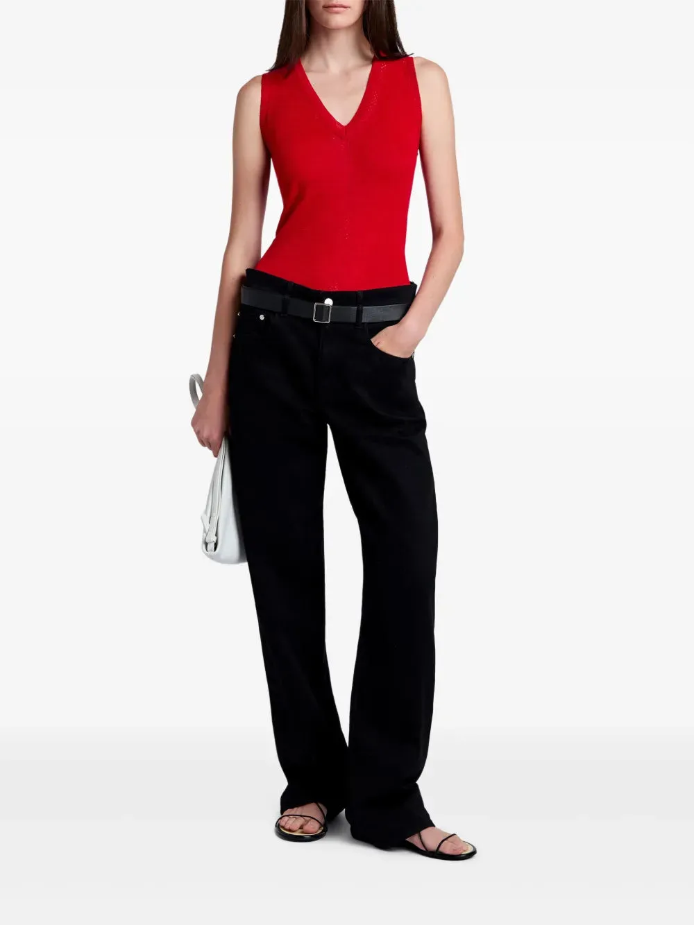 Heyde Knit Sweater in Dark Poppy