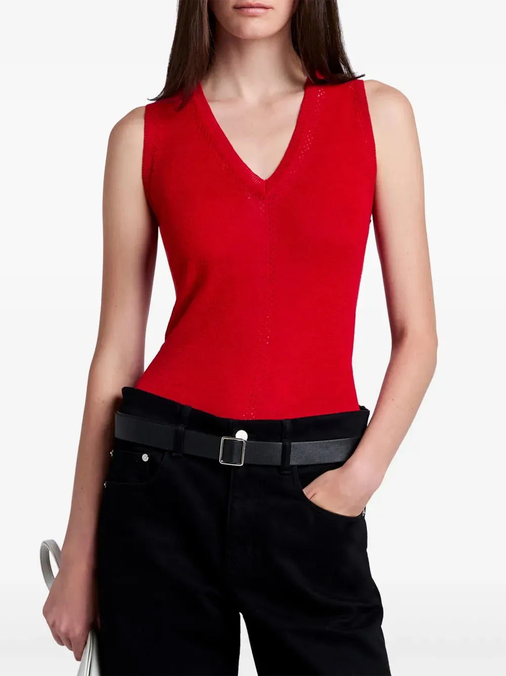 Heyde Knit Sweater in Dark Poppy