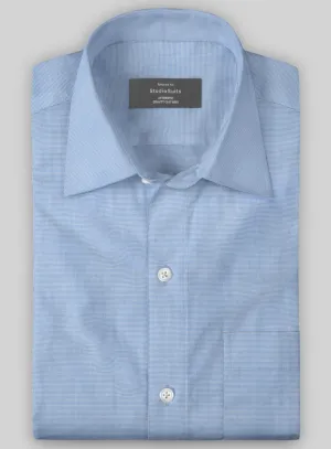 Italian Blue Mini Stripe Shirt