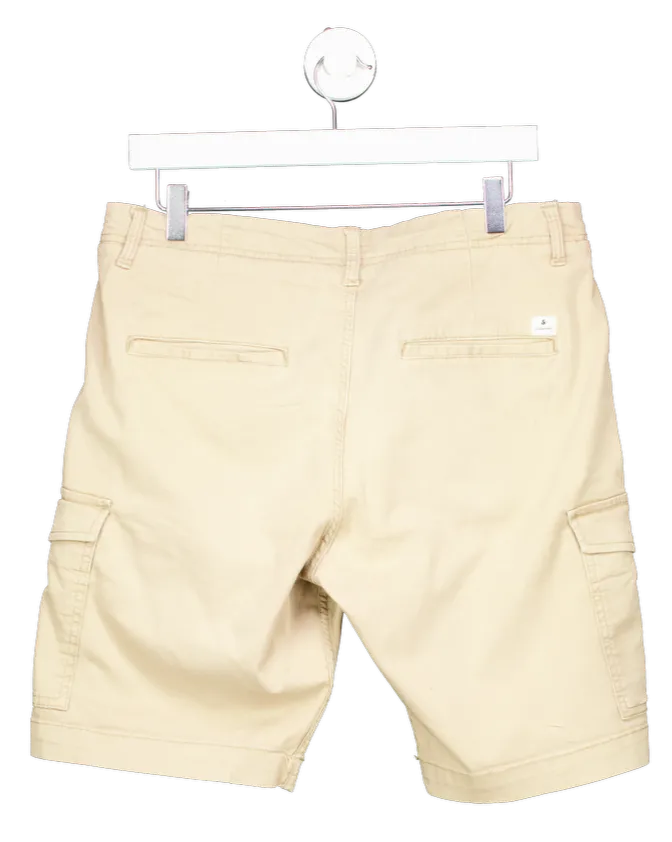Jack & Jones Beige Cargo Shorts UK L