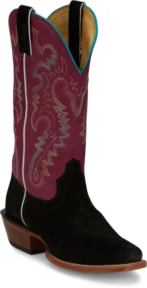 Justin® Women's Annie Up Mulberry Goat Leather Soled Cowgirl Boots